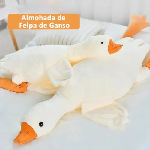 A Peluche De Ganso Grande, Peluche Súper Suave, Blanco, 60