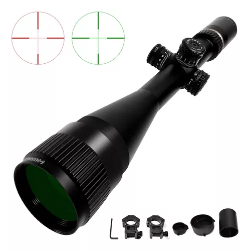 Caza 6-24x50 Aoeg Telémetro Visor de rifle con holográfico 4 Mira retícula Punto  rojo Verde Láser Combo Riflescope Ar15