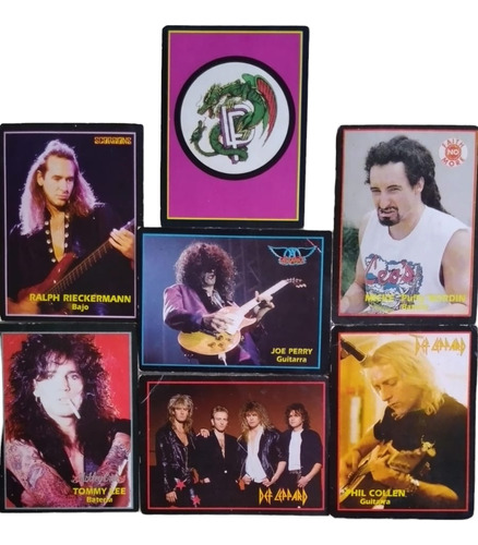 Cartas Internacional Rock Cards, Diferentes Musicos De Rock 