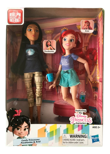 Pocahontas Y Ariel Comfy Princesas Pijamas Ralph Demoledor