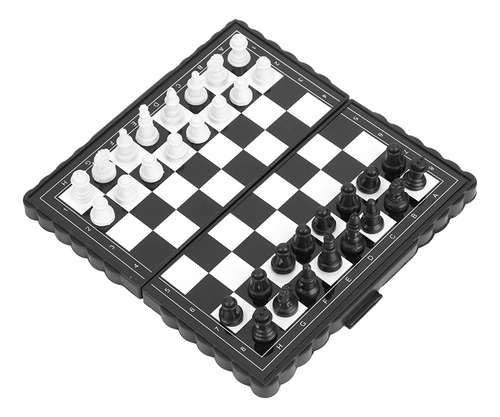 Juego Fijo Magnético Portátil Del Tablero Plástico Del Ajedr