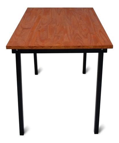 Imagen 6 de 10 de Mesas Estilo Industrial + 2 Banquetas De Madera Tipo Finger
