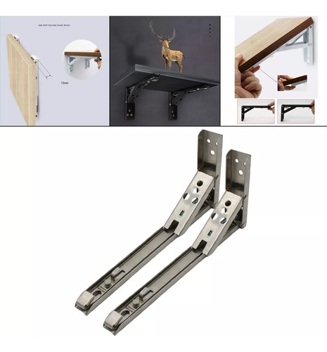 Soporte Y Soporte Ajustables Cepillados De 14 Pulgadas