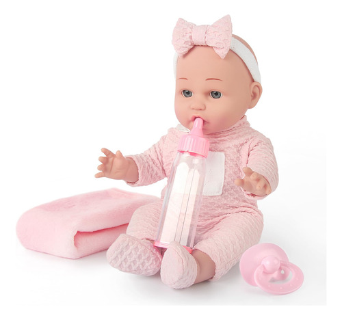 Muñeca Bebe Con Ropa 12 PuLG Regalo Niñas Navidad 10