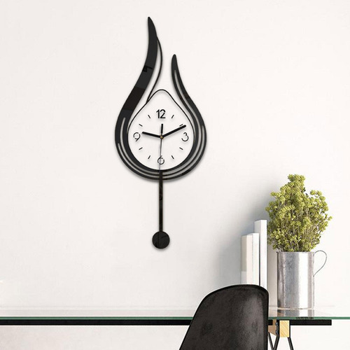 Regalos De Reloj De Pared Ornamento Acrílico No Marco Negro
