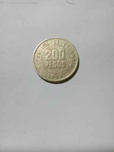 Moneda Colombiana 200 Pesos 1996