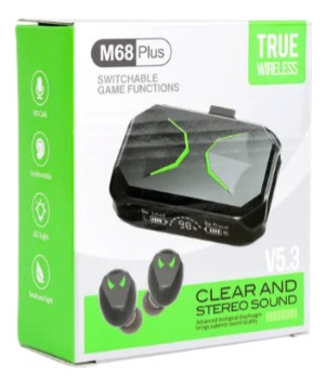 Audifonos Inalambricos Gamer M68 Plus Bluetooth 5.3v
