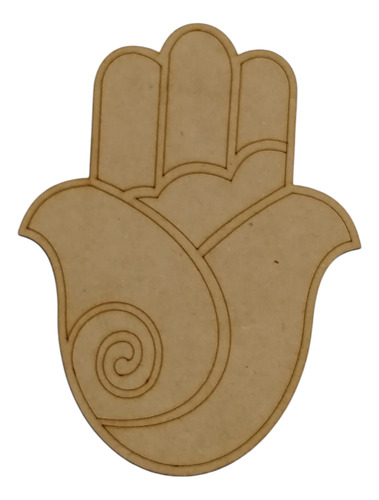 Mano Fatima Figura Grabada Fibrofacil 25 Cm