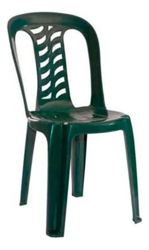 Silla De Jardin Bistro Apilable Ultra Resistente Gardenlife Color Verde