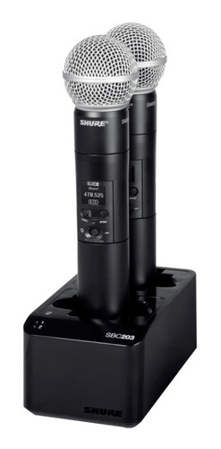 Estación De Recarga De Acoplamiento Doble Shure Sbc203
