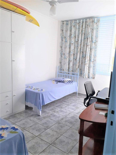 Imagem 14 de 14 de Apartamento A Venda Na Praia De Pitangueiras - Guarujá, 02 Dormitórios, A 01 Quadra Da Praia - Ap0498