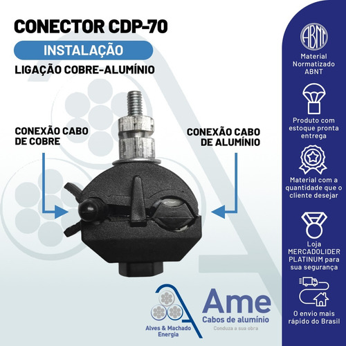 4 - Conector Perfurante Cpp-002 Cdp 10-120mm Deriv. 6-35mm