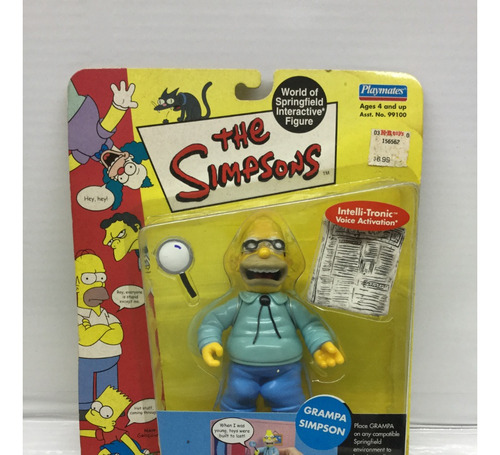 Los Simpsons Grampa Abe Simpson Playmates Vintage 2000 Homer
