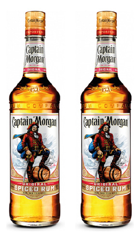 2 Pzs Ron Capitan Morgan 700 Ml