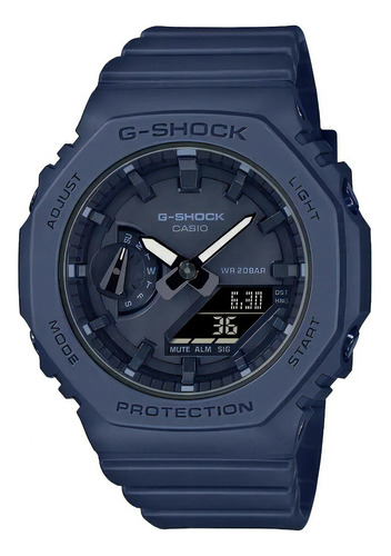 Casio G-shock Gma-s2100ba-2a1 Color de la malla Azul marino Color del bisel Azul marino Color del fondo Azul marino