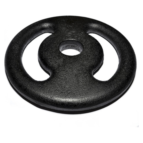 Anilha Halter Ferro Fundido De 4kg Pintada Cor Preto