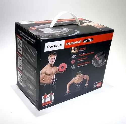 Perfect Pushup Elite, Supporto Per Flessioni Rotante Ergonomico Con Maniglie Girevoli, Capacità 180 Kg, Per Allenamento Di Petto, Braccia E Spalle
