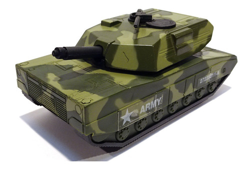 Soma Die Cast Us Army Military Tank In Green Camouflage