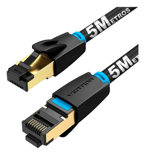 Cabo Lan Giga Ethernet Cat 8 Deluxe Vention Cinco 5 Metros