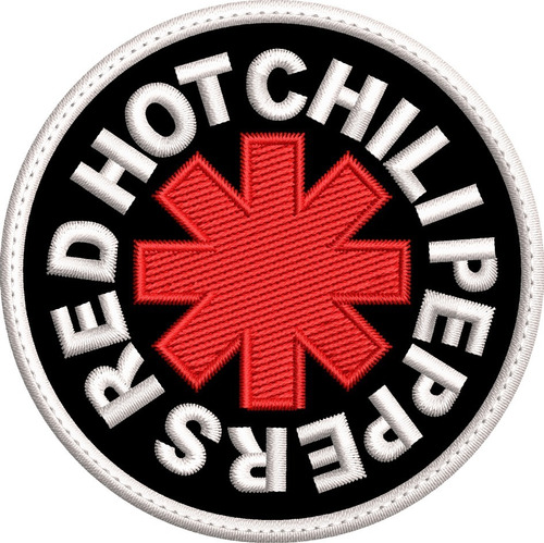 Parche Bordado Red Hot Chili Peppers 8x8cm.rock Metalero