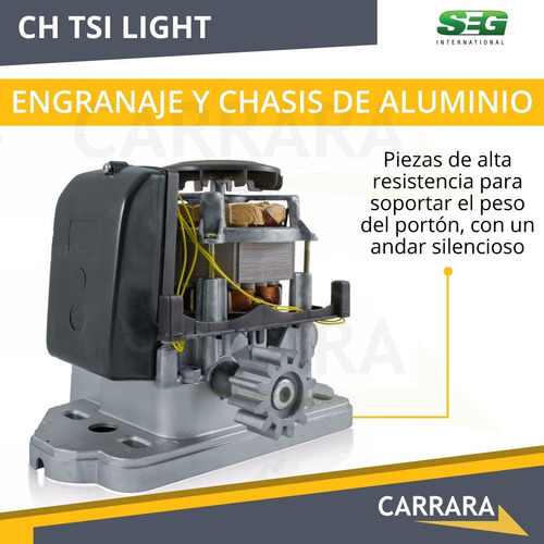 Kit Rápido Motor Portón Automático Corredizo Ch Tsi Control