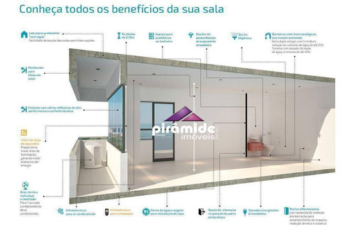 Imagem 3 de 15 de Sala À Venda, 43 M² Por R$ 307.510,00 - Jardim São Dimas - São José Dos Campos/sp - Sa0673
