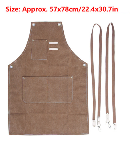 Delantal Impermeable De Lona Gruesa Para Cocina Y