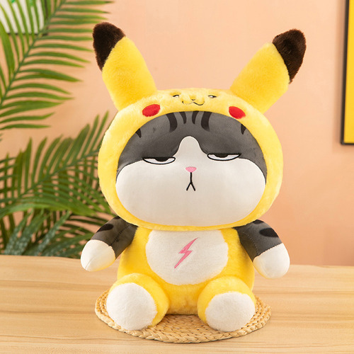 Miel De Abeja Peluche Gato Gatito Michi Enojado Con Disfraz