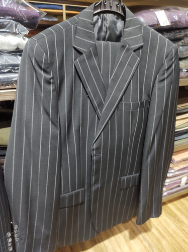 Imagen 7 de 9 de Ambo Saco Y Pantalon Rayado Maxima Calidad Clasico Vintage!!