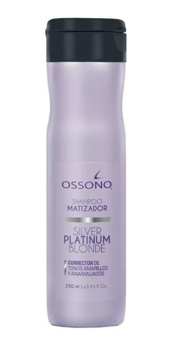 Shampoo Corrector Matizador Super Blonde Silver 250ml Ossono