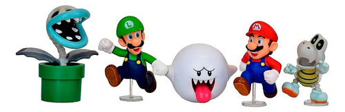 Pack Figuras Super Mario Boo X5 Pack 6cm