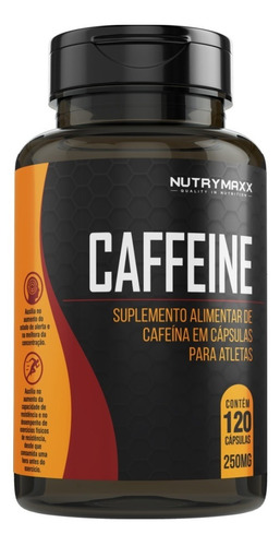 Imagem 2 de 2 de 3x Cafeína120cáps 250mg Termogênico Queima Gordura Nutrimaxx