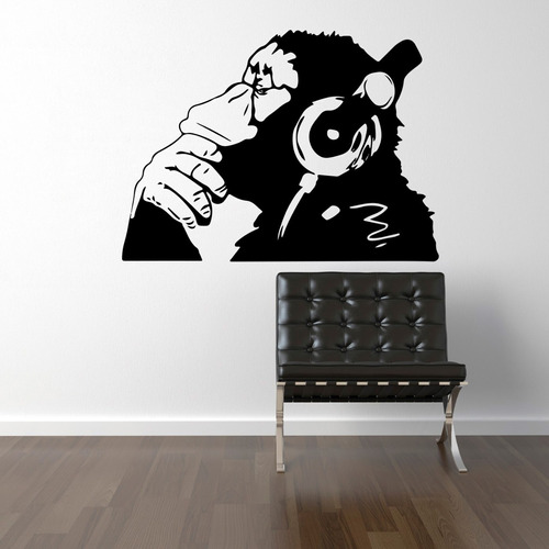 Vinilo Decorativo Autoadhesivo - Bansky 80x60