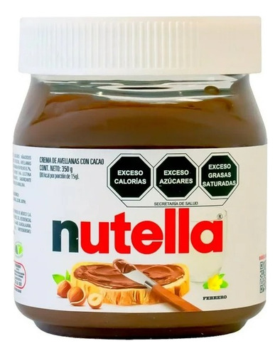 Crema De Avellanas Nutella Con Cacao 350 G