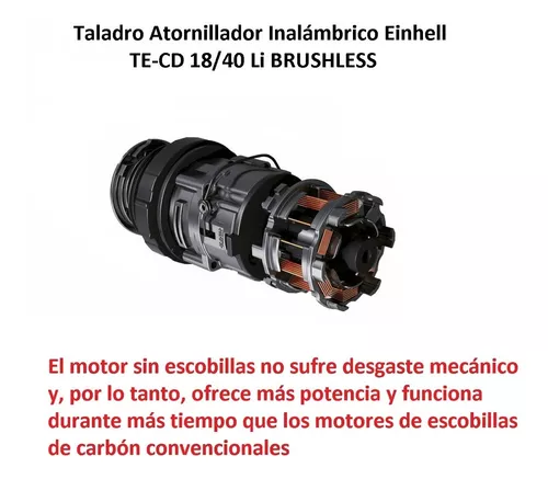 Taladro Atornillador Inalámbrico TE-CD 18/40 Li BL - Solo - Herramientas  Einhell