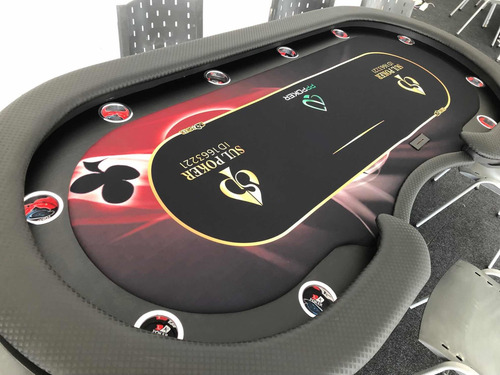 Mesas Poker Profissional Com Pista Personalizada 2,60 X 1,30