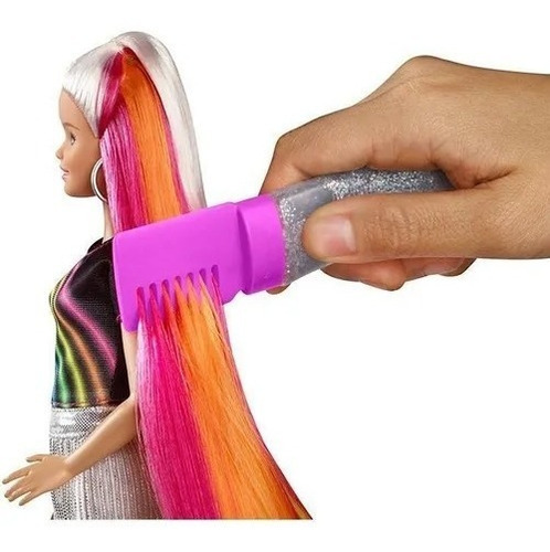 Imagen 4 de 8 de Barbie Peinado De Arcoíris Brillante Muñeca Barbie Original