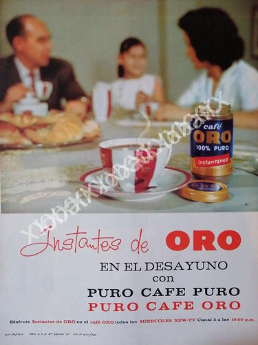 Cartel Retro Cafe Oro 1960 /15