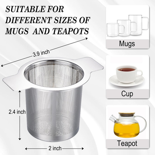 Colador De Té Malla Fina De Acero Inoxidable