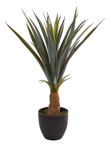 Casi Natural 30 Plantas De Seda Artificial De Agave Verde