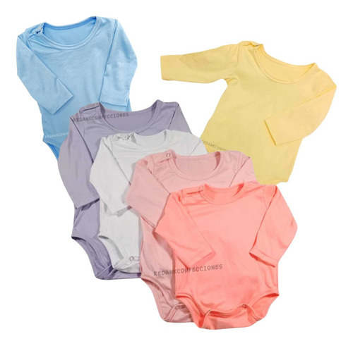 Set X12 Bodys Mamelucos Para Bebe Mixtos Manga Corta O Larga