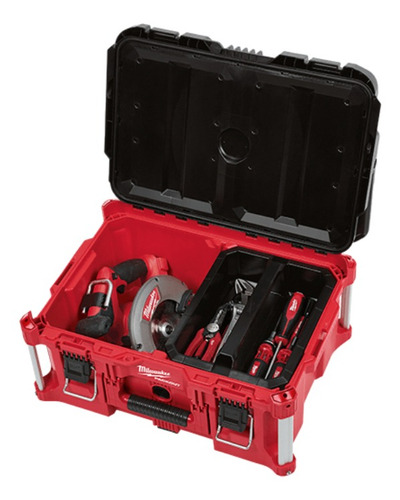 Caja de herramientas Milwaukee 48-22-8425 de plástico 16.1" x 22.1" x 11.3" roja y negra