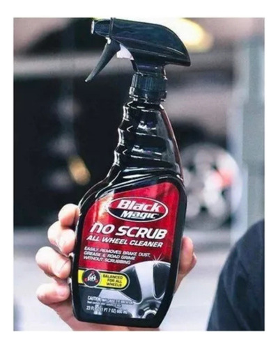 Limpia Llantas Spray Líquido No Raya Black Magic X680ml X2