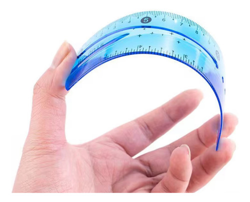 Juego De Geometría Flexible Irrompible Colores Lomarey D 4pz Rosa
