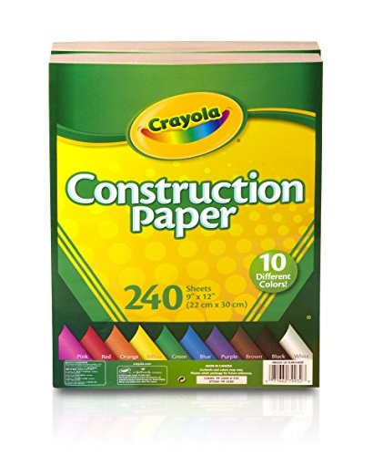 Crayola Construction Paper, 480 Count, 10 Colores, Easter Ba