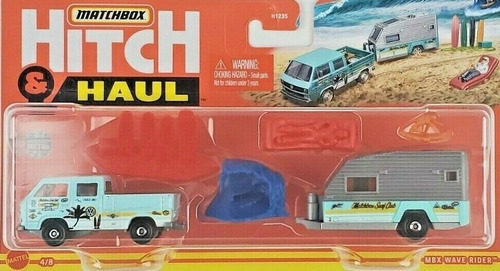 Matchbox Hitch & Haul Carro, Tráiler Y Accesorios 1/64