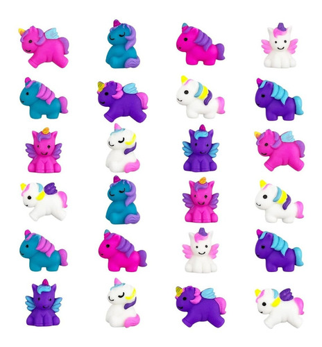 Jofan Paquete De 24 Juguetes Esponjosos De Unicornio Kawaii