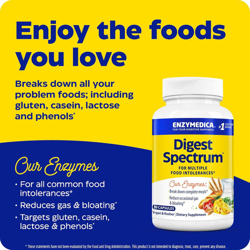 Digest Spectrum, 90 cápsulas de sabor neutro