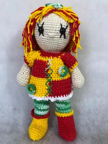 Boneca Moana Amigurumi crochê 26cm