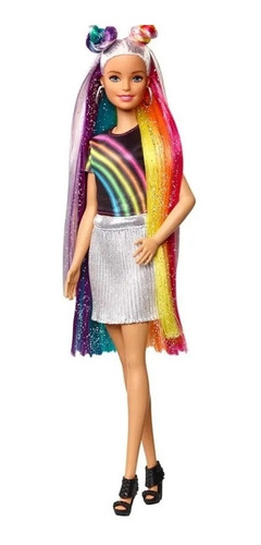 Barbie Moda Peinados De Arcoiris